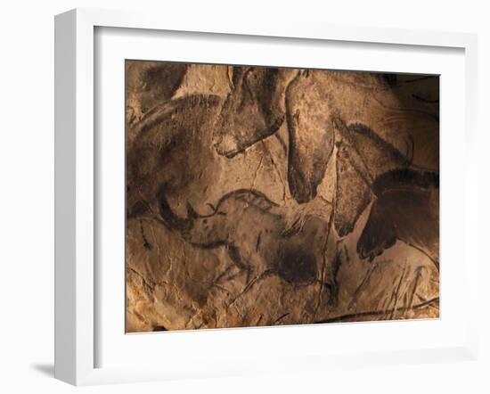 Stone-age Cave Paintings, Chauvet, France-Javier Trueba-Framed Photographic Print