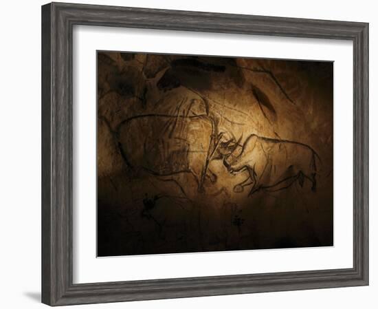 Stone-age Cave Paintings, Chauvet, France-Javier Trueba-Framed Photographic Print