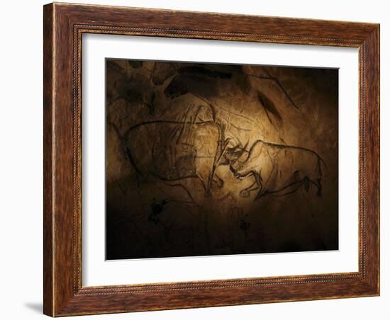 Stone-age Cave Paintings, Chauvet, France-Javier Trueba-Framed Photographic Print