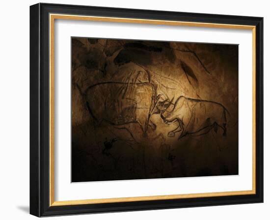 Stone-age Cave Paintings, Chauvet, France-Javier Trueba-Framed Photographic Print