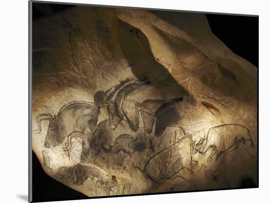 Stone-age Cave Paintings, Chauvet, France-Javier Trueba-Mounted Photographic Print