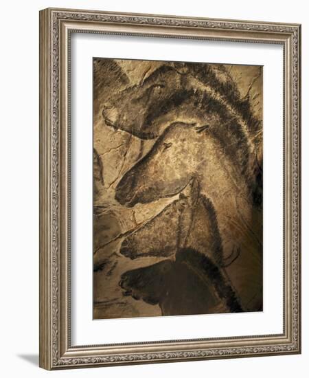 Stone-age Cave Paintings, Chauvet, France-Javier Trueba-Framed Photographic Print