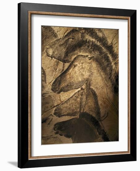 Stone-age Cave Paintings, Chauvet, France-Javier Trueba-Framed Photographic Print