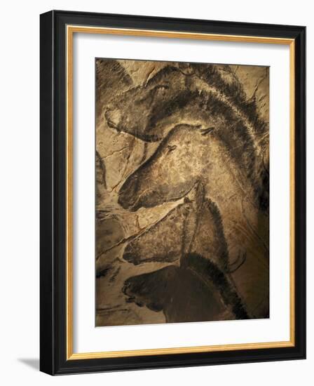 Stone-age Cave Paintings, Chauvet, France-Javier Trueba-Framed Photographic Print