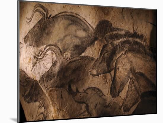 Stone-age Cave Paintings, Chauvet, France-Javier Trueba-Mounted Photographic Print