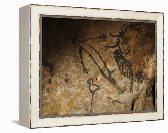 Stone-age Cave Paintings, Lascaux, France-Javier Trueba-Framed Premier Image Canvas