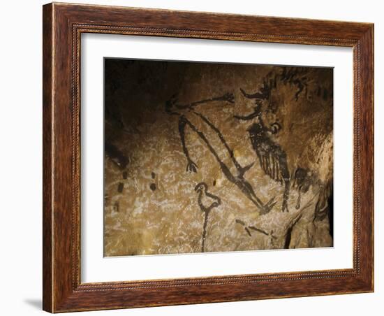 Stone-age Cave Paintings, Lascaux, France-Javier Trueba-Framed Photographic Print