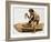 Stone Age Man Digging Out a Canoe-Peter Jackson-Framed Giclee Print