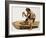 Stone Age Man Digging Out a Canoe-Peter Jackson-Framed Giclee Print