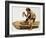 Stone Age Man Digging Out a Canoe-Peter Jackson-Framed Giclee Print