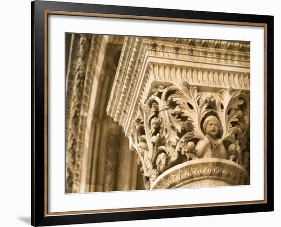 Stone arches and columns at entrance to Rector's Palace, Dubrovnik, Dalmatia, Croatia-Merrill Images-Framed Photographic Print