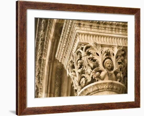 Stone arches and columns at entrance to Rector's Palace, Dubrovnik, Dalmatia, Croatia-Merrill Images-Framed Photographic Print