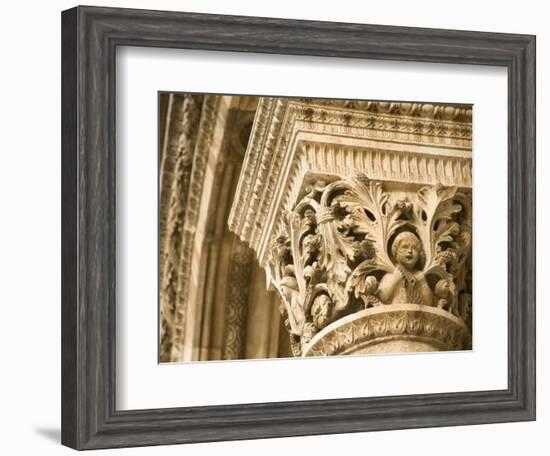 Stone arches and columns at entrance to Rector's Palace, Dubrovnik, Dalmatia, Croatia-Merrill Images-Framed Photographic Print