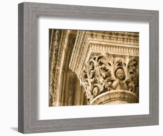 Stone arches and columns at entrance to Rector's Palace, Dubrovnik, Dalmatia, Croatia-Merrill Images-Framed Photographic Print