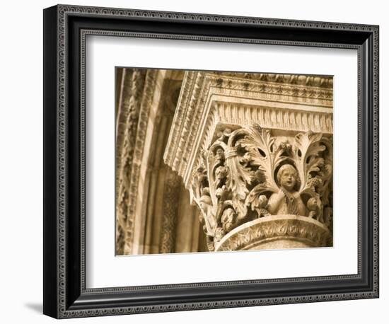 Stone arches and columns at entrance to Rector's Palace, Dubrovnik, Dalmatia, Croatia-Merrill Images-Framed Photographic Print