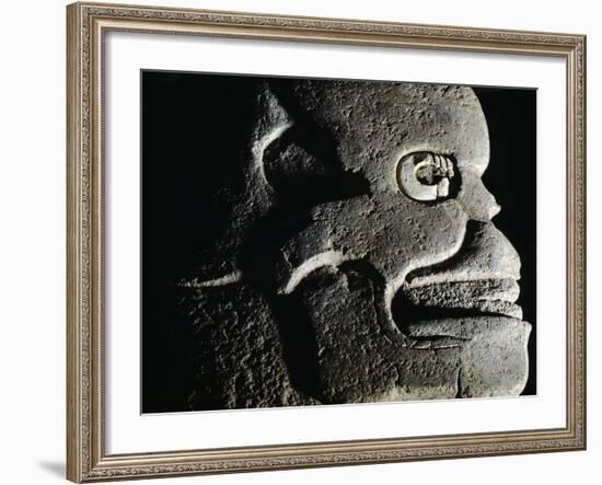 Stone Axe Inlaid with Shell, Peperto Originating from Copan-null-Framed Giclee Print