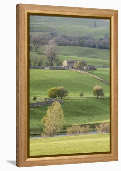 Stone barn in the Yorkshire Dales National Park, Yorkshire, England, United Kingdom, Europe-Julian Elliott-Framed Premier Image Canvas