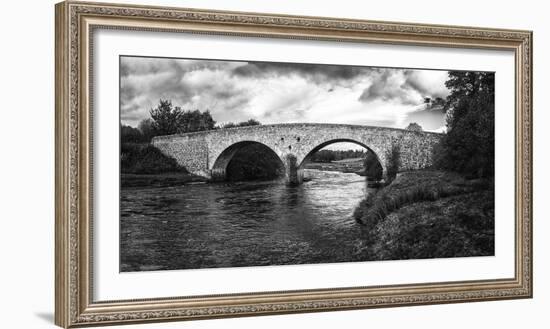 Stone bridge across River Cassley, Cassley Bridge, Rosehall, Sutherland, Highlands, Scotland-Panoramic Images-Framed Photographic Print