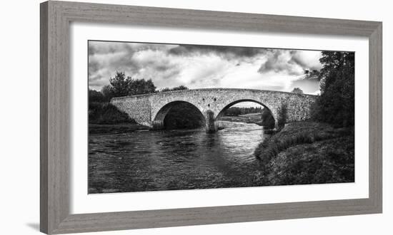 Stone bridge across River Cassley, Cassley Bridge, Rosehall, Sutherland, Highlands, Scotland-Panoramic Images-Framed Photographic Print
