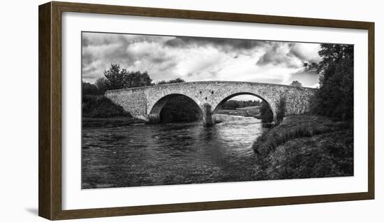 Stone bridge across River Cassley, Cassley Bridge, Rosehall, Sutherland, Highlands, Scotland-Panoramic Images-Framed Photographic Print