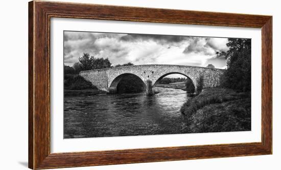 Stone bridge across River Cassley, Cassley Bridge, Rosehall, Sutherland, Highlands, Scotland-Panoramic Images-Framed Photographic Print