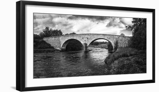 Stone bridge across River Cassley, Cassley Bridge, Rosehall, Sutherland, Highlands, Scotland-Panoramic Images-Framed Photographic Print