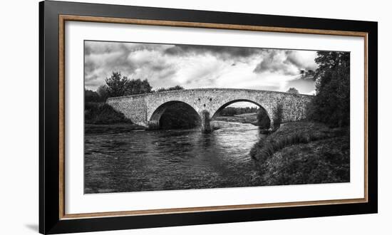 Stone bridge across River Cassley, Cassley Bridge, Rosehall, Sutherland, Highlands, Scotland-Panoramic Images-Framed Photographic Print