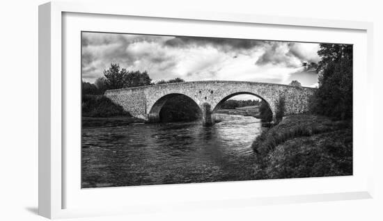 Stone bridge across River Cassley, Cassley Bridge, Rosehall, Sutherland, Highlands, Scotland-Panoramic Images-Framed Photographic Print