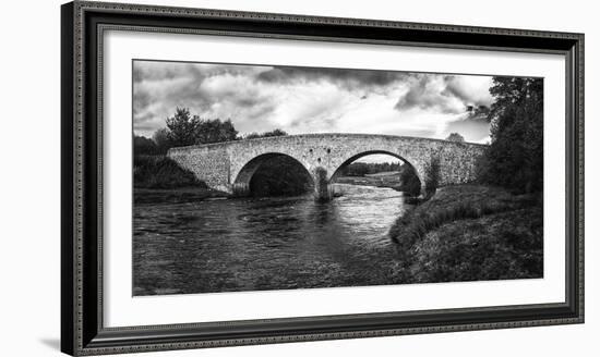 Stone bridge across River Cassley, Cassley Bridge, Rosehall, Sutherland, Highlands, Scotland-Panoramic Images-Framed Photographic Print