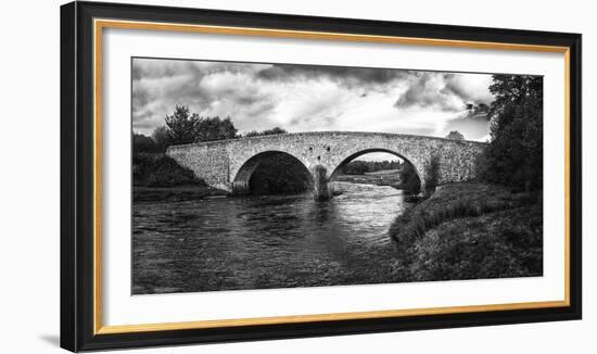 Stone bridge across River Cassley, Cassley Bridge, Rosehall, Sutherland, Highlands, Scotland-Panoramic Images-Framed Photographic Print