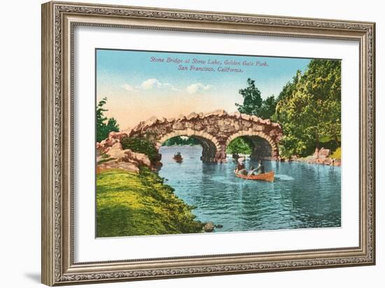 Stone Bridge, Golden Gate Park-null-Framed Art Print