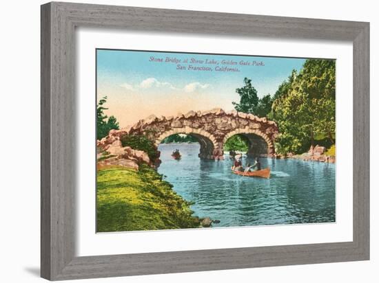 Stone Bridge, Golden Gate Park-null-Framed Art Print