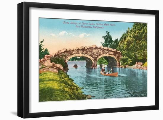Stone Bridge, Golden Gate Park-null-Framed Art Print