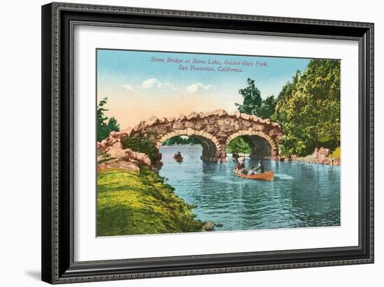 Stone Bridge, Golden Gate Park-null-Framed Art Print