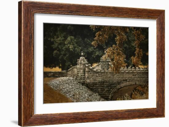 Stone Bridge in Autumn-Jai Johnson-Framed Giclee Print