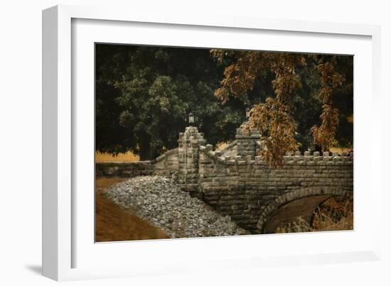 Stone Bridge in Autumn-Jai Johnson-Framed Giclee Print