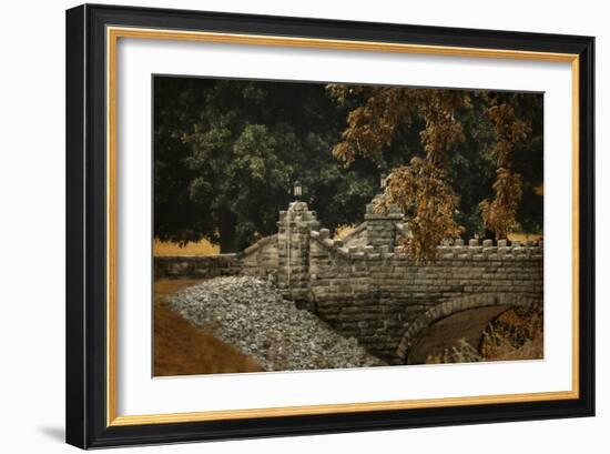 Stone Bridge in Autumn-Jai Johnson-Framed Giclee Print