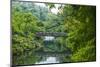 Stone Bridge with Flowers in Seogwipo-Michael-Mounted Photographic Print