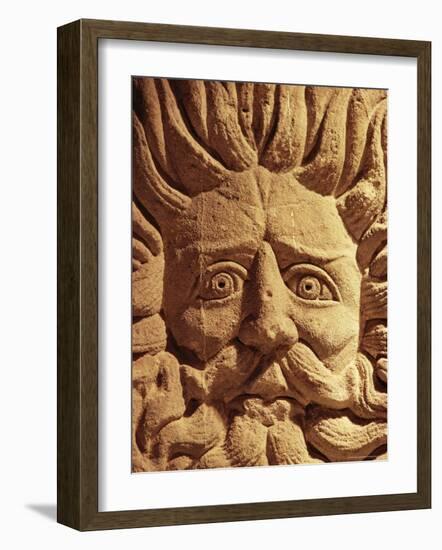 Stone Carving, Below Pump Room, Bath, Avon (Somerset), England, United Kingdom-Adam Woolfitt-Framed Photographic Print