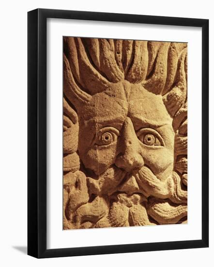 Stone Carving, Below Pump Room, Bath, Avon (Somerset), England, United Kingdom-Adam Woolfitt-Framed Photographic Print