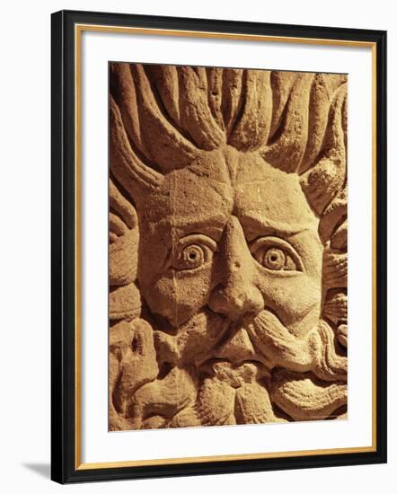 Stone Carving, Below Pump Room, Bath, Avon (Somerset), England, United Kingdom-Adam Woolfitt-Framed Photographic Print