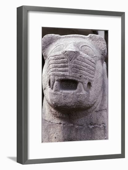 Stone carving of a lion, Hittite. Artist: Unknown-Unknown-Framed Giclee Print