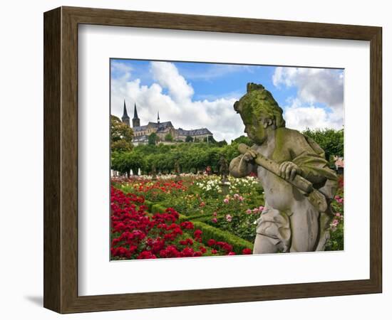 Stone Cherub, Rosengarten, the Neue Residenz, Bamberg, Germany-Miva Stock-Framed Photographic Print