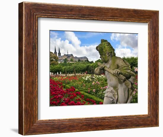 Stone Cherub, Rosengarten, the Neue Residenz, Bamberg, Germany-Miva Stock-Framed Photographic Print