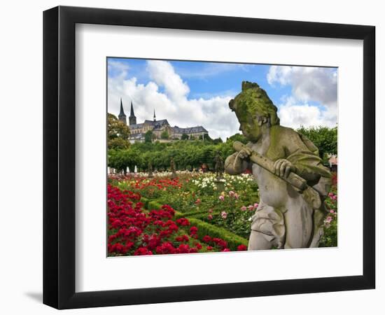 Stone Cherub, Rosengarten, the Neue Residenz, Bamberg, Germany-Miva Stock-Framed Photographic Print