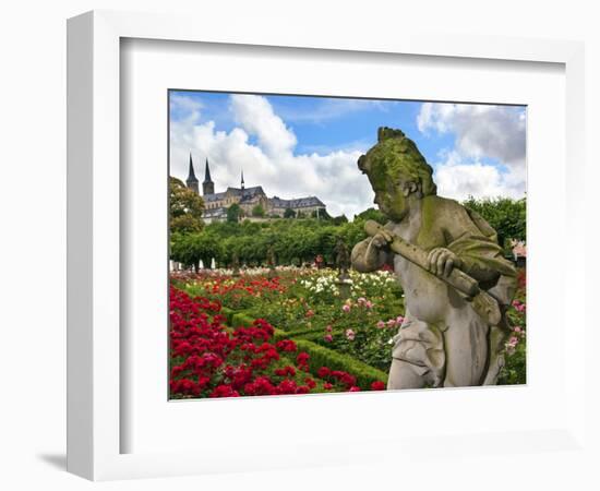 Stone Cherub, Rosengarten, the Neue Residenz, Bamberg, Germany-Miva Stock-Framed Photographic Print