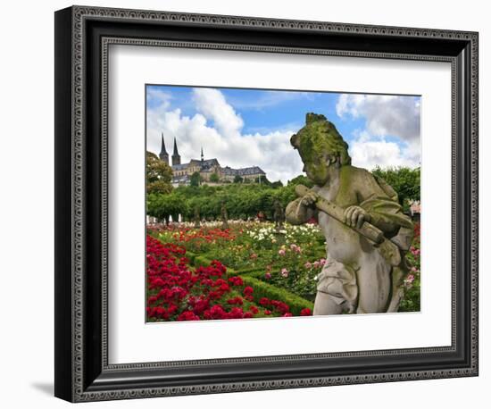 Stone Cherub, Rosengarten, the Neue Residenz, Bamberg, Germany-Miva Stock-Framed Photographic Print