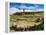 Stone Circle and Chullpa in Sillustani, Puno Region, Peru, South America-Karol Kozlowski-Framed Premier Image Canvas