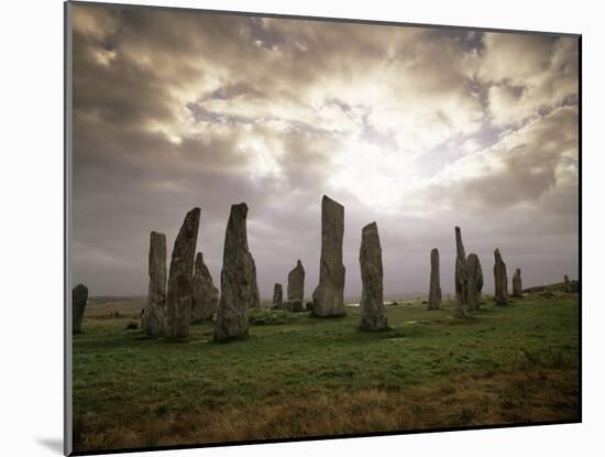 Stone Circle from Between 3000 and 1500Bc, Callanish, Isle of Lewis, Outer Hebrides, Scotland-Patrick Dieudonne-Mounted Photographic Print