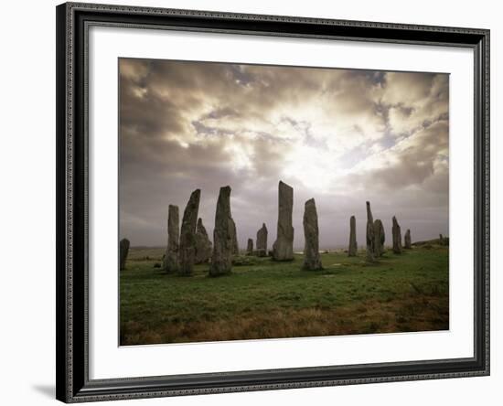 Stone Circle from Between 3000 and 1500Bc, Callanish, Isle of Lewis, Outer Hebrides, Scotland-Patrick Dieudonne-Framed Photographic Print